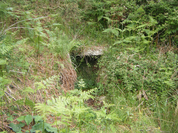 stone cavity in a hillside
